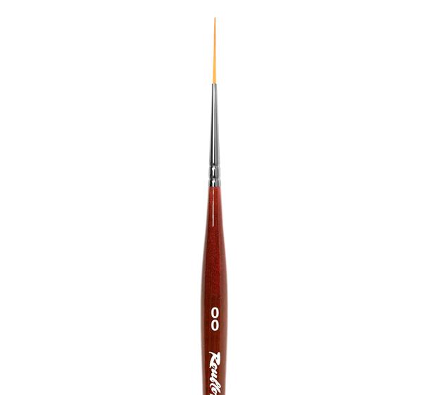 Кисть Roubloff DC43R (DC4-00,5RN) рыжая синтетика/ страйпер 00/ ручка фигурная бордовая