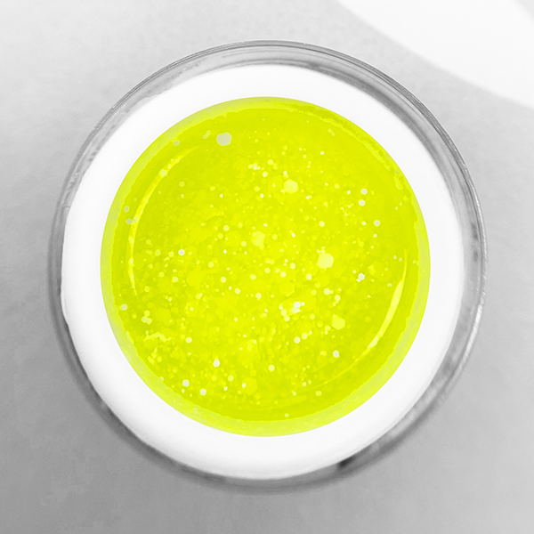 TROPIC GEL Patrisa Nail Lemon гель для дизайна c белыми шестигранниками 5 гр