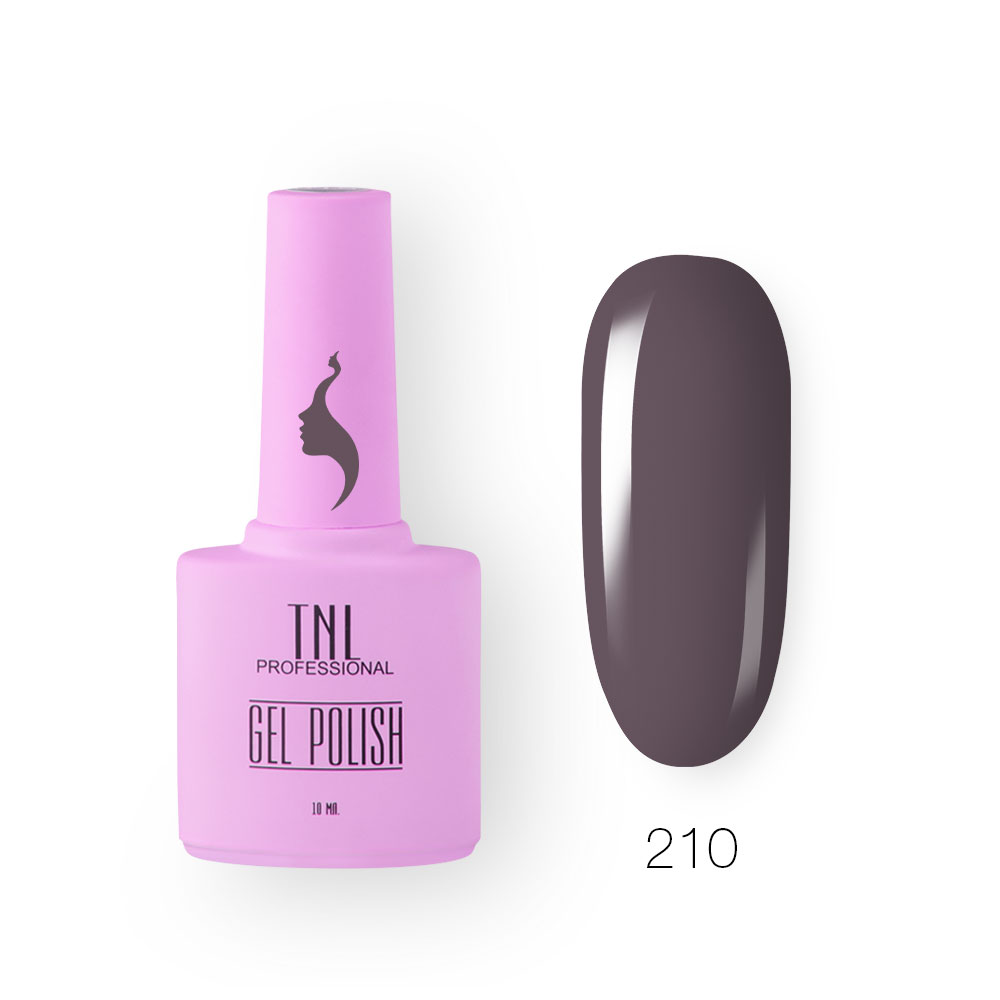 Гель-лак TNL 8 Чувств №210 - пурпурный мармелад (10 мл.)