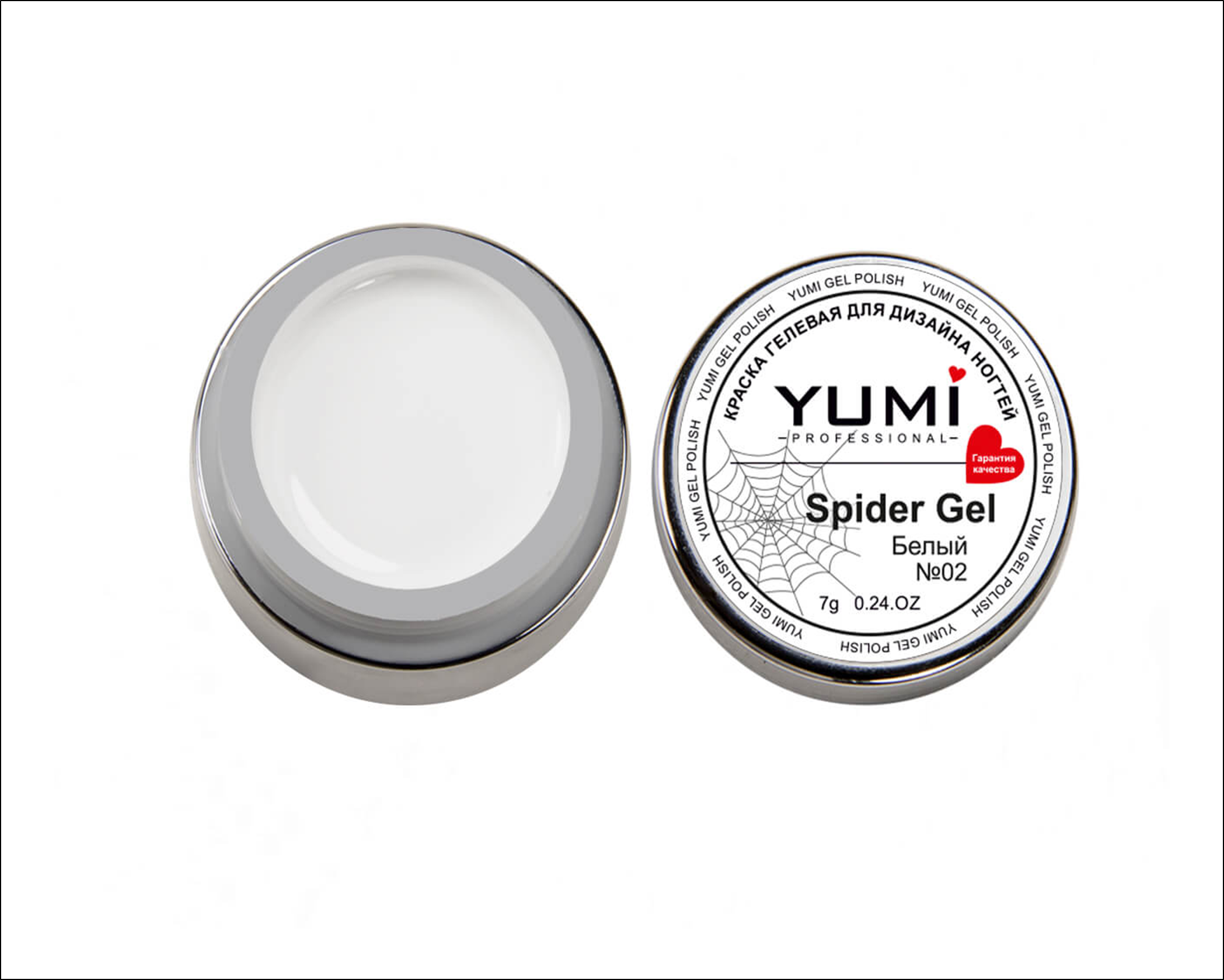 Гель-паутинка Spider Gel (белая) YMMY Professional, 7 мл