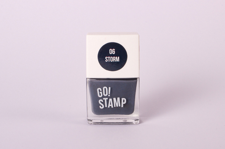 Лак для стемпинга Go Stamp 06 Storm, 11 мл