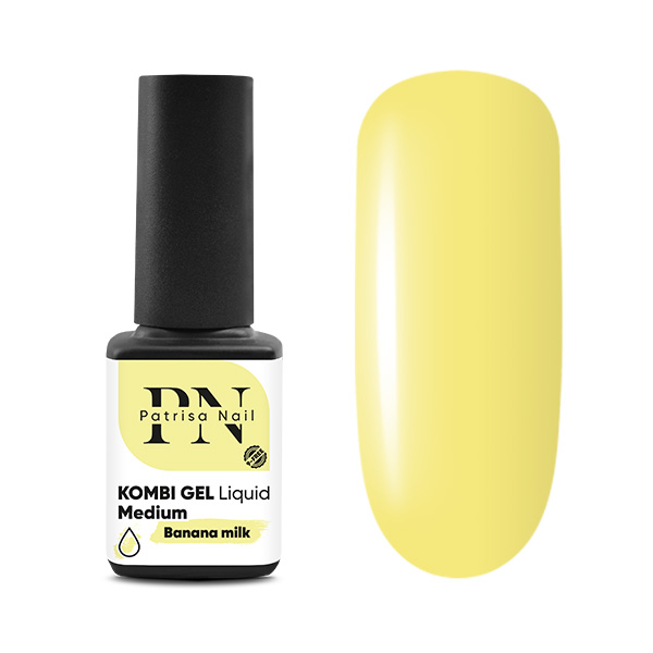 Kombi Gel Liquid Medium Banana milk Patrisa Nail, 12 мл
