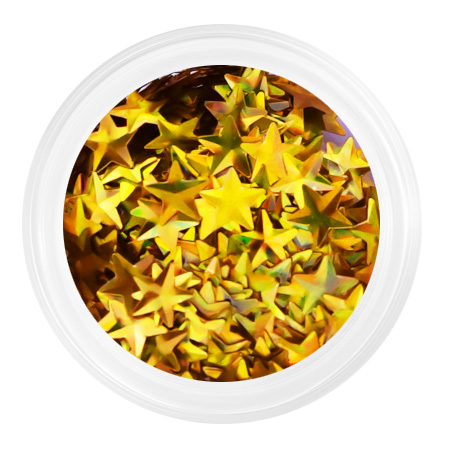 Камифубуки К123 «Звездочки 3D» золото голография