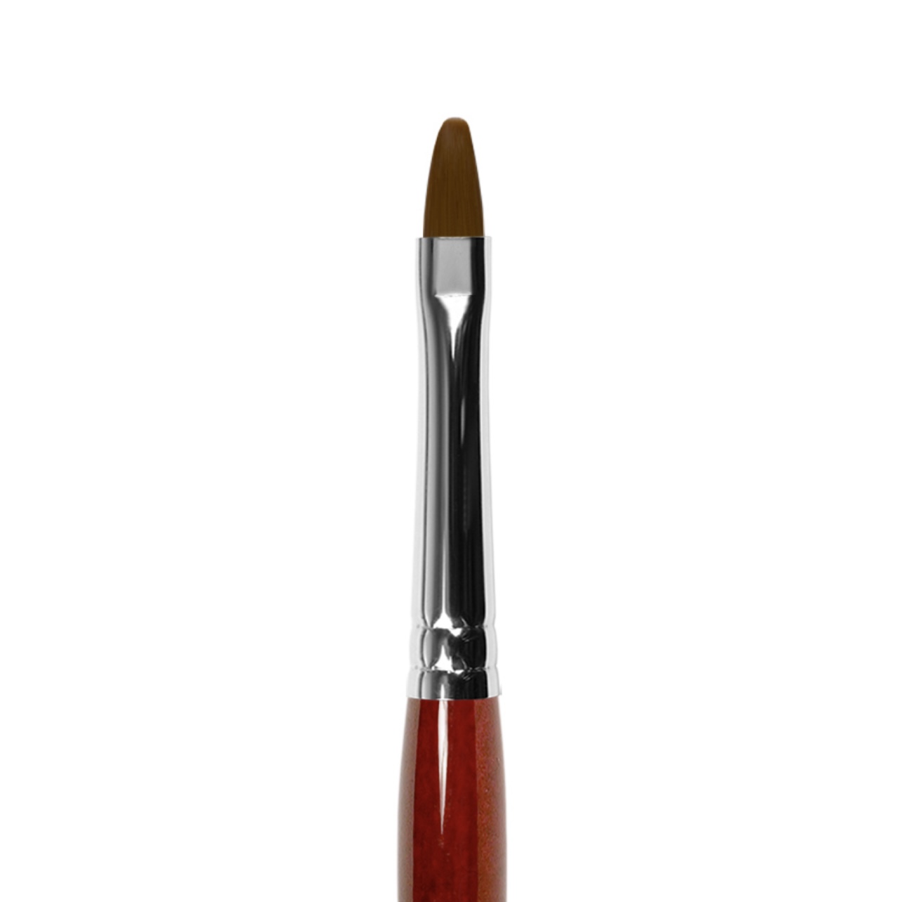 Кисть Roubloff GN33R (GN3-06,0RT) коричневая синтетика/ овальная 6/ ручка фигурная бордовая