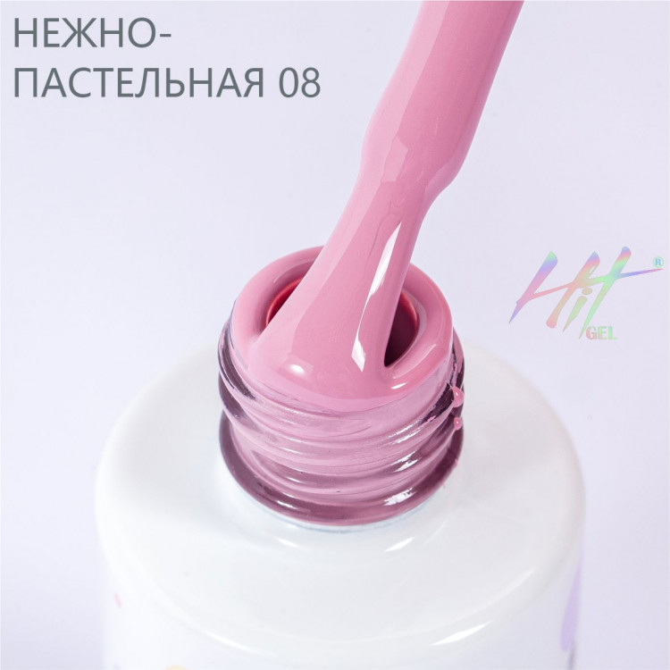 Гель-лак Pastel №08 ТМ "HIT gel", 9 мл