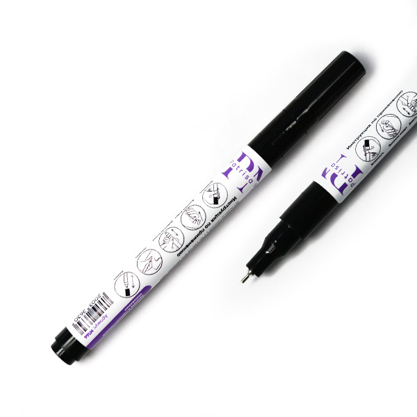 Ручка-маркер для дизайна, жидкое серебро