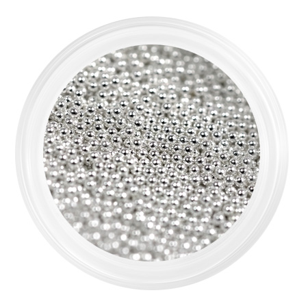Бульонки металлические мелкие 0,6 мм Серебро