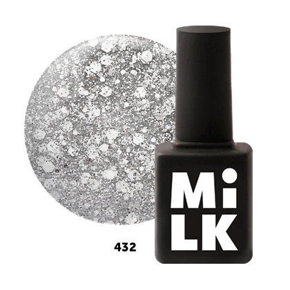 Гель-лак Milk Shine Bright 432 Silver Nails