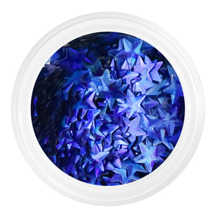Камифубуки К125 «Звездочки 3D» синий голография