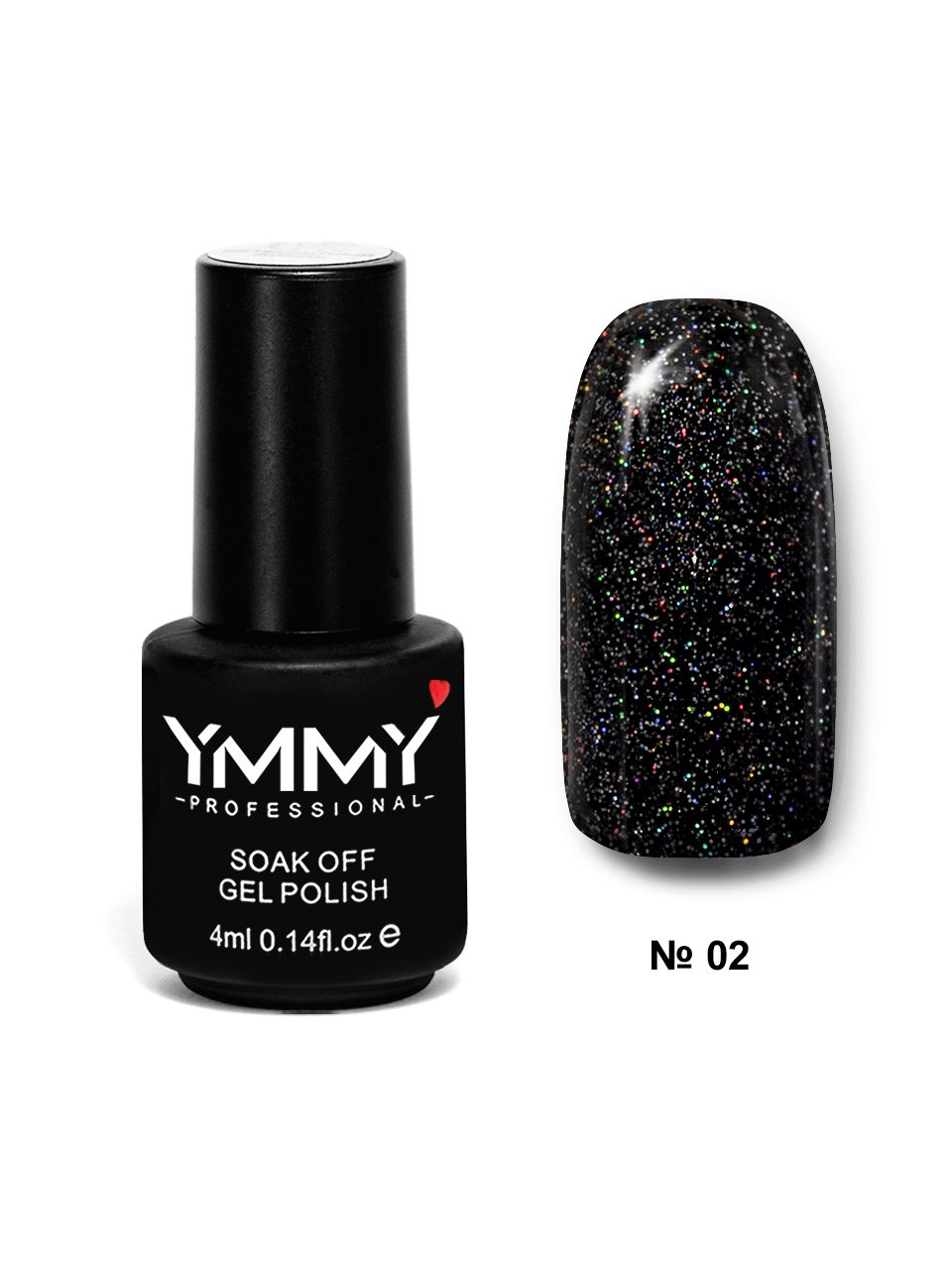 Гель-лак серия Z №02 "Звездная пыль" YMMY Professional, 4 мл