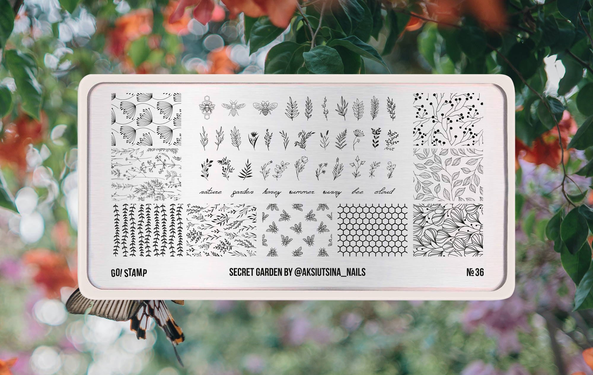 Go stamp. Go stamp пластина № 10 motif. Go stamp пластина № 14 Floral. Go stamp пластина № 06 tender. Go stamp пластина № 15 Bugs