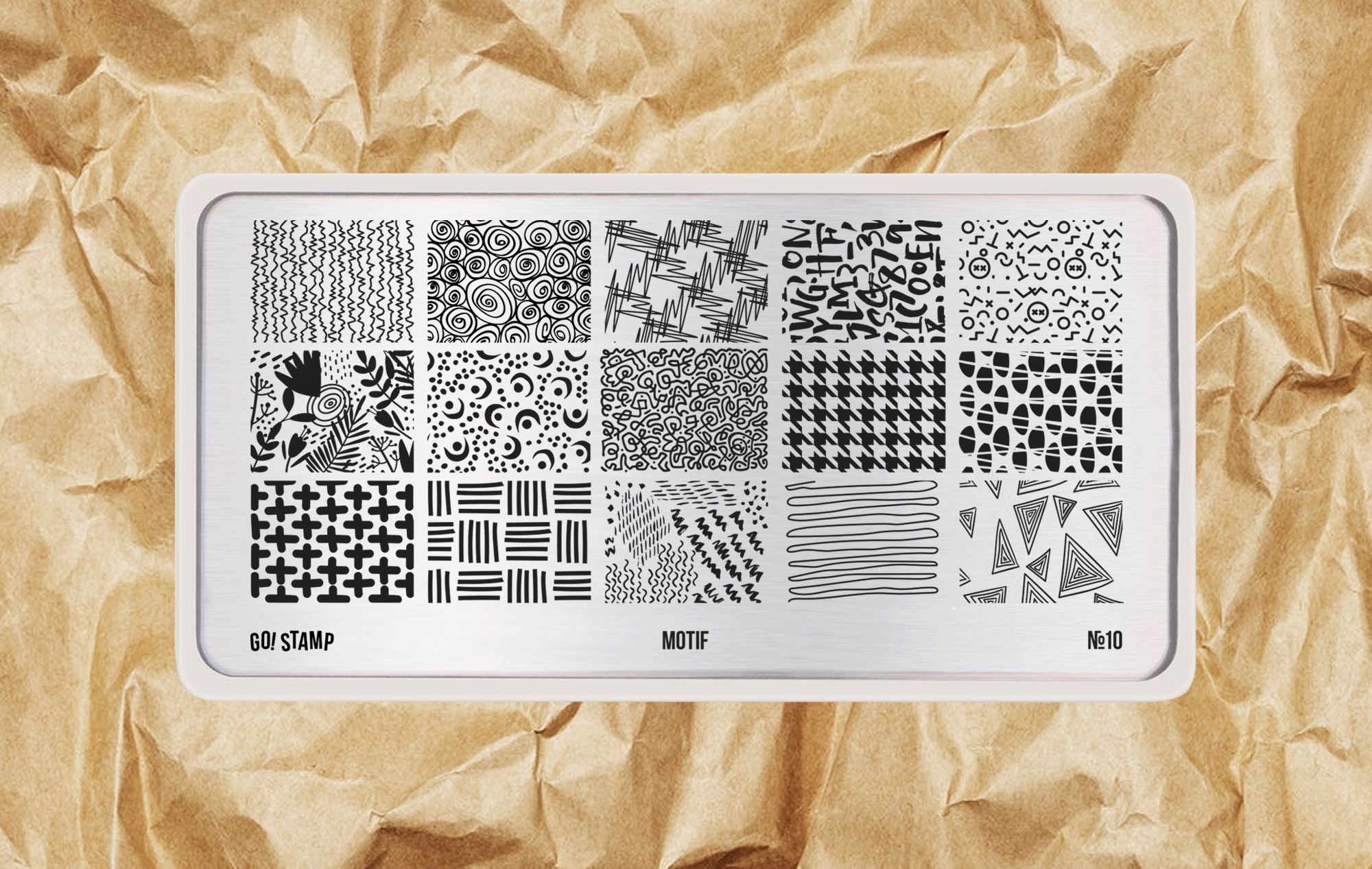 Пластина для стемпинга Go Stamp 10 Motif