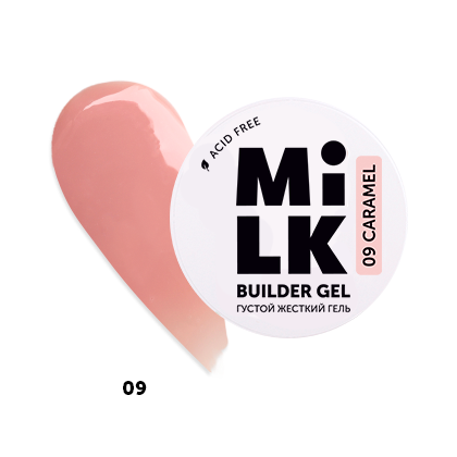 Густой гель-билдер MILK Builder Cool Gel 09 Caramel, 50 г