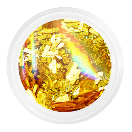 Камифубуки К134 «Полосочки» золотая голография